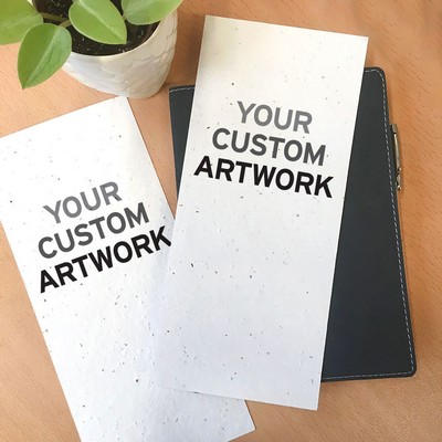4" x 9" Seed Paper Panel Card, 2-Sided