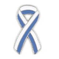 Stock Awareness Ribbon of Hope Pin (Stripped)