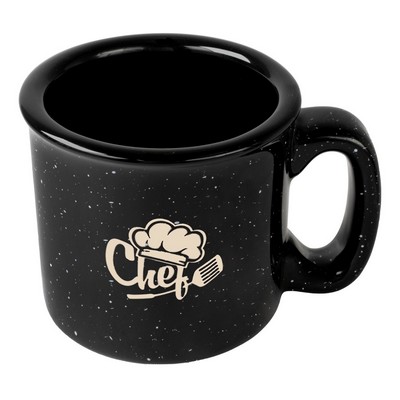 Camper 15oz speckled black mug - Etched
