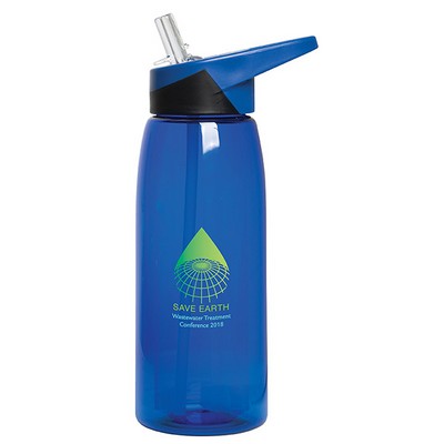 Clasher 750 Ml. (25 Fl. Oz.) Tritan™ Bottle With Straw