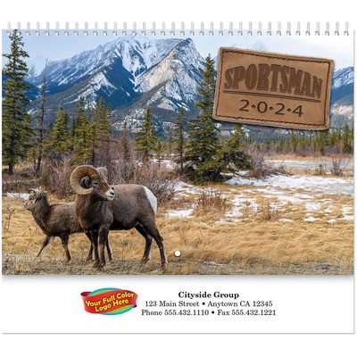 Full Colour Sportsman Spiral Wall Calendar