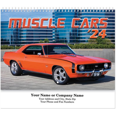Muscle Cars Spiral Wall Calendar