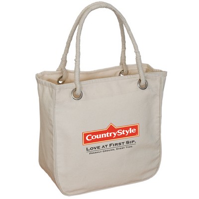 Organic Rope Tote Bag with Gusset