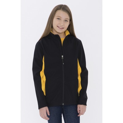 Coal Harbour® Everyday Colour Block Water Repellent Soft Shell Youth Jacket