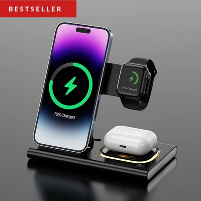 4-1 Magnetic Foldable Wireless Charger *Fast Charge 15W*