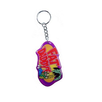Key Chain / Tag - Custom Double Sided Imprint (Up to 1 Square Inch)