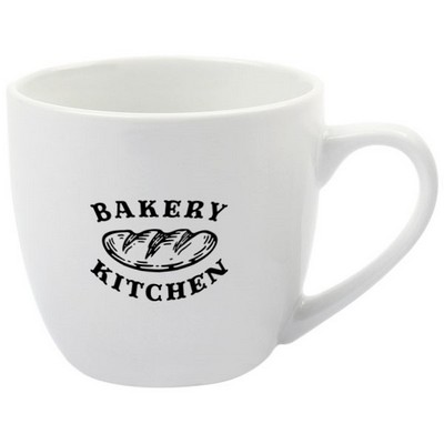 Cappuccino 8oz white mug vitrified