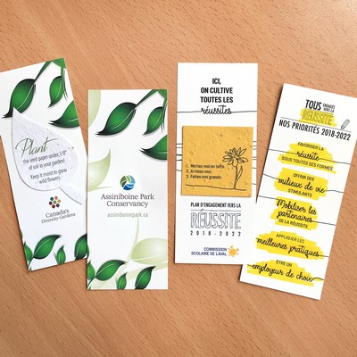 Small Eco Bookmark with Printed Shape, 2-Sided