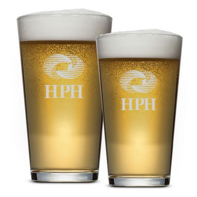Chelsea Pub Glass - Deep Etch