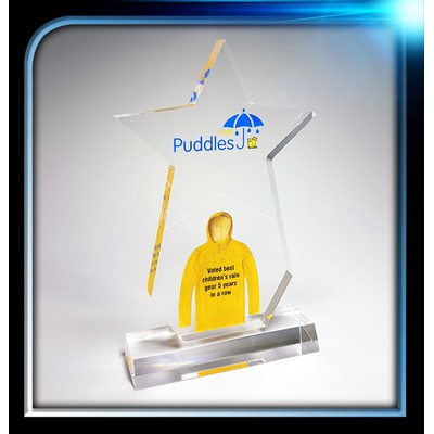 Executive Series Star Award w/Base (6"x8 1/2" x 34")