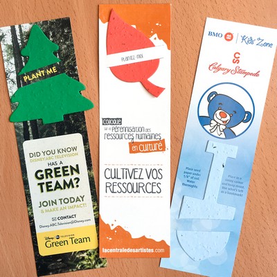 Large Eco Bookmark with Slot, 1-Sided