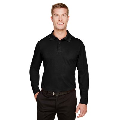 DEVON AND JONES CrownLux Performance® Tall Plaited Long Sleeve Polo