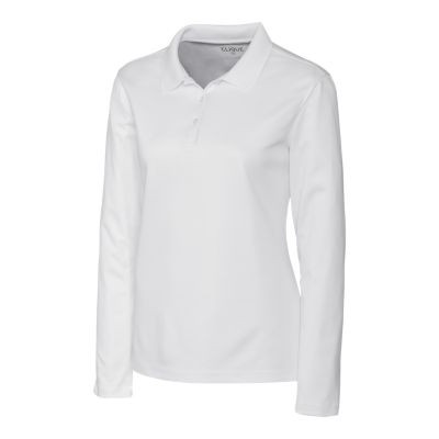 Clique Spin Eco Performance Pique Long Sleeve Womens Polo