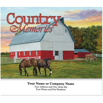 Country Memories Stapled Wall Calendar