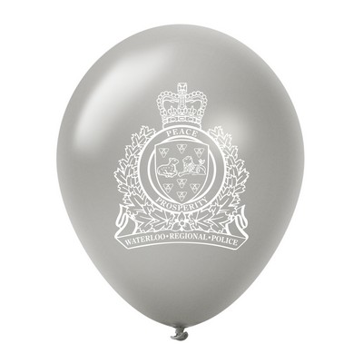 11'' Custom Printed Latex Balloons - Pearl & Metallic Colours