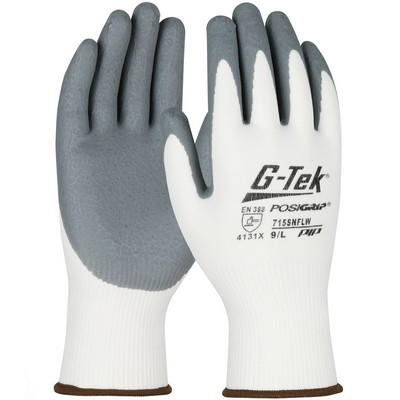G-Tek® PosiGrip® Seamless Knit Nylon Glove with Nitrile Coated Foam Grip on Palm & Fingers