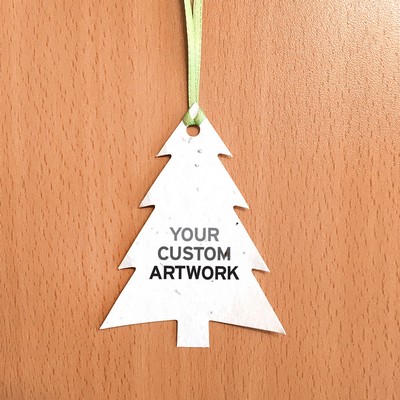 Modern Evergreen Ornament, 1-Sided