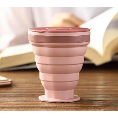 Portable Silicone Folding Water Cups Hot Sale Travel Camping Folding Cup