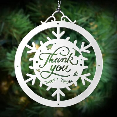 2" Laser Cut Silver Ornaments (1.5mm)