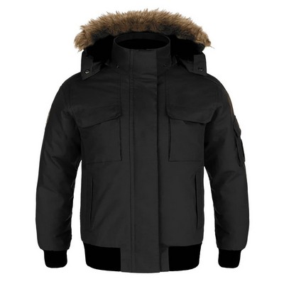 Intense Ladies Cold Weather Bomber Jacket w/Detachable Hood
