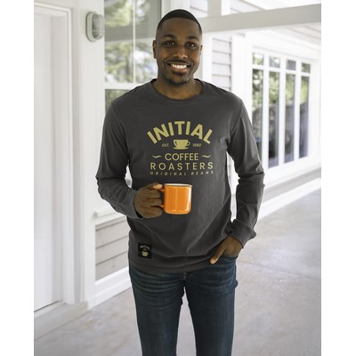 Unisex garment dyed long sleeve t-shirt