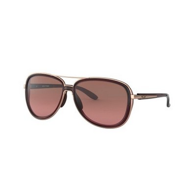 Split Time Unisex Non-Polarized Sunglasses - Crystal Raspberry/Black, 58