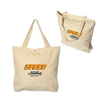 Vineu 12 oz. Cotton Tote With Zipper