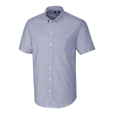 Cutter & Buck Stretch Oxford Mens Big and Tall Short Sleeve Dress Shirt
