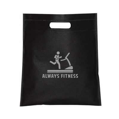 Small Non Woven Cut-Out Handle Tote Bag