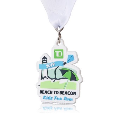 Custom Soft 3D PVC Medal (1.5" Round or 2"x1" Rectangle)
