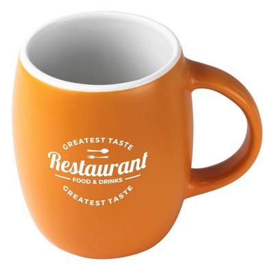 Pipa 14oz 2tone orange/white mug in Ripple gift box