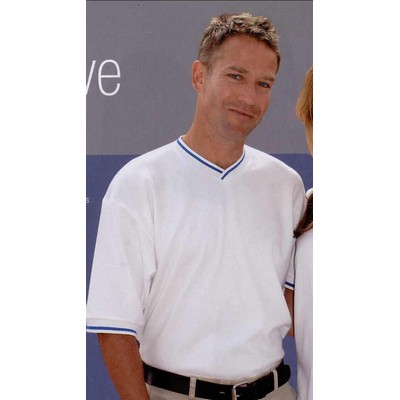 Overlap V-Neck Ottoman Sport Shirt