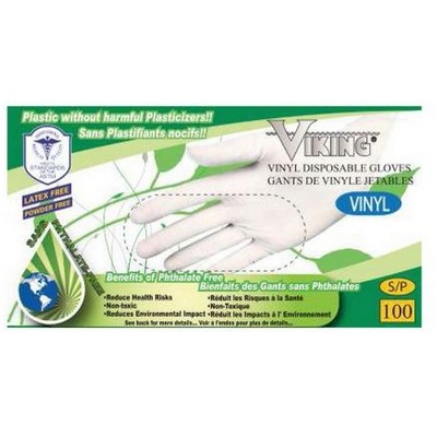 Viking® White Phthalate-Free Vinyl Disposable Gloves (X-Large)