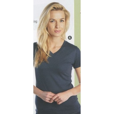 Ladies' Tight Fit V-Neck Shirt