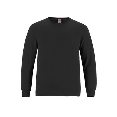 Breeze Adult Cotton Long Sleeve Crewneck T-Shirt