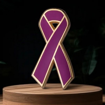 Stock Awareness Ribbon of Hope Pin (Cancer Ribbon)