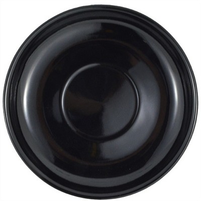 Vetro saucer 6-1/8 black vitrified