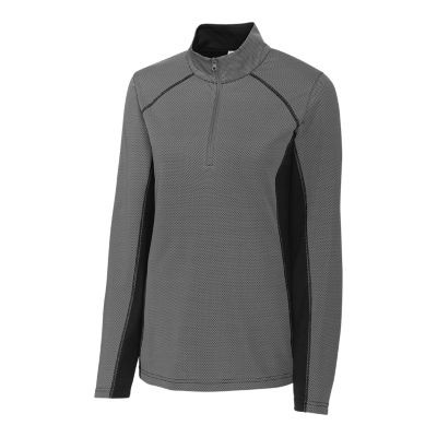 Clique Ice Pique Colorblock Womens Half Zip Tech Pullover
