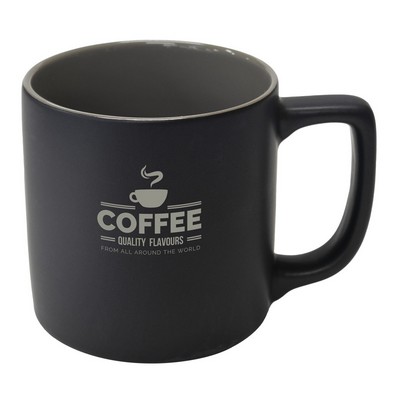 Arcadian 16oz two-tone matte ceramic mug black/grey in a Ripple box