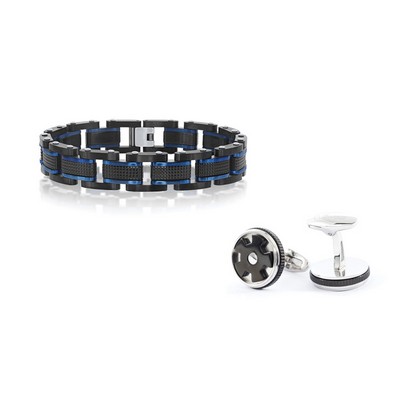 Bracelet and Cufflink Set