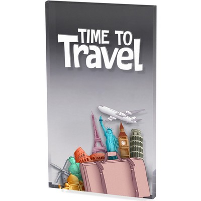 Clear Acrylic Paper Weight (4"x 6"x 3/8") Full Colour PhotoImage