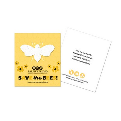 Save The Bees Plantable Bee Cards, 2-Sided