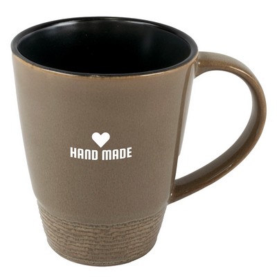 Chambray 14oz 2tone mocha/black mug