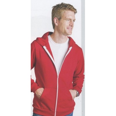Contrast Zipper Hoodie