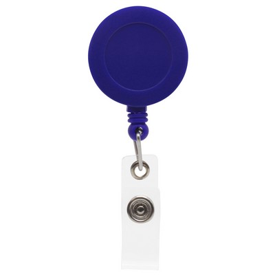 30" Retractable Badge Reel w/ Metal Slip Clip - Non-Printed