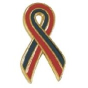 Stock Awareness Ribbon of Hope Pin (2 Tone)