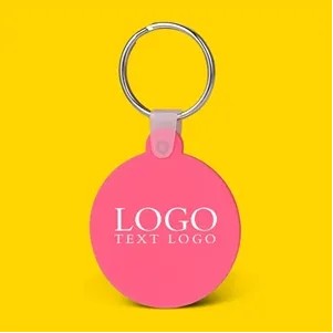 Round Shaped Silicone Keychain