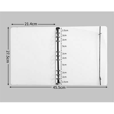 B5 Binder With 9 Rings