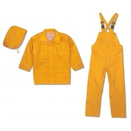 Open Road® 150D Jacket & Bib Pant Set w/Detachable Hood (Yellow)
