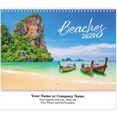 Beaches Spiral Wall Calendar